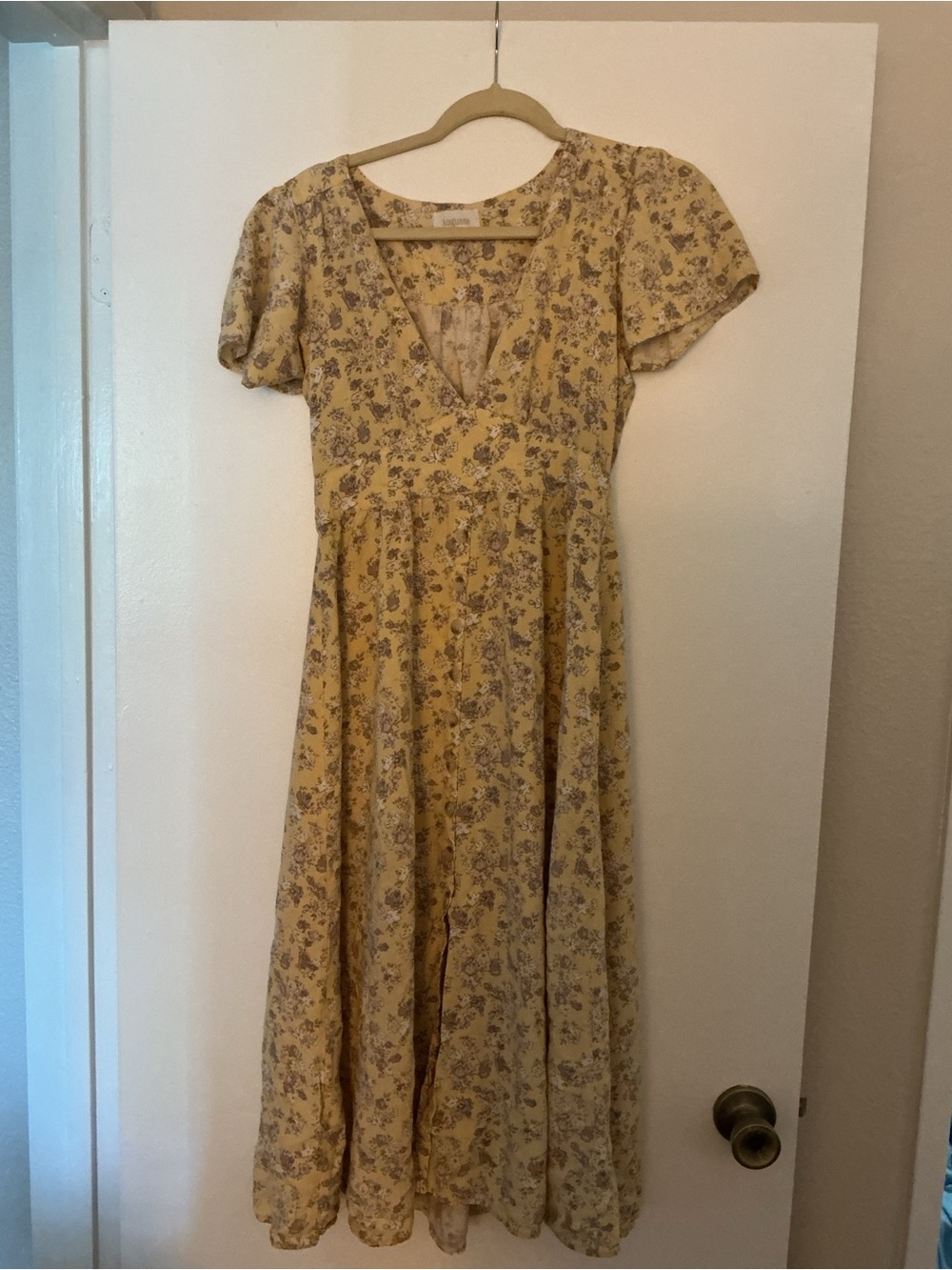 Auguste Yellow Floral Maxi Dress